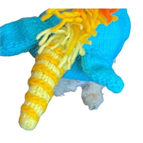 Hand Knit Custom Puppy Unicorn Sweater New - Picture 7 of 13
